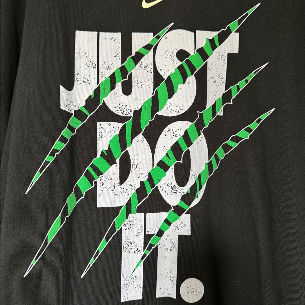 Nike Black Graphic T-Shirt Size 2XL - Just Do It Oregon Monster Claw